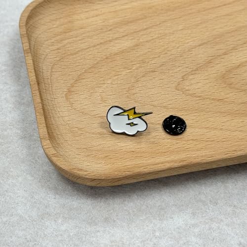 Lightning And Clouds Brooch Rocket Ship Badge Fan Cosplay Jewelry Video Game Peripheral Gifts Drip Oil Painted Enamel Pins Suitable for Hats Jackets Canvas Bags3