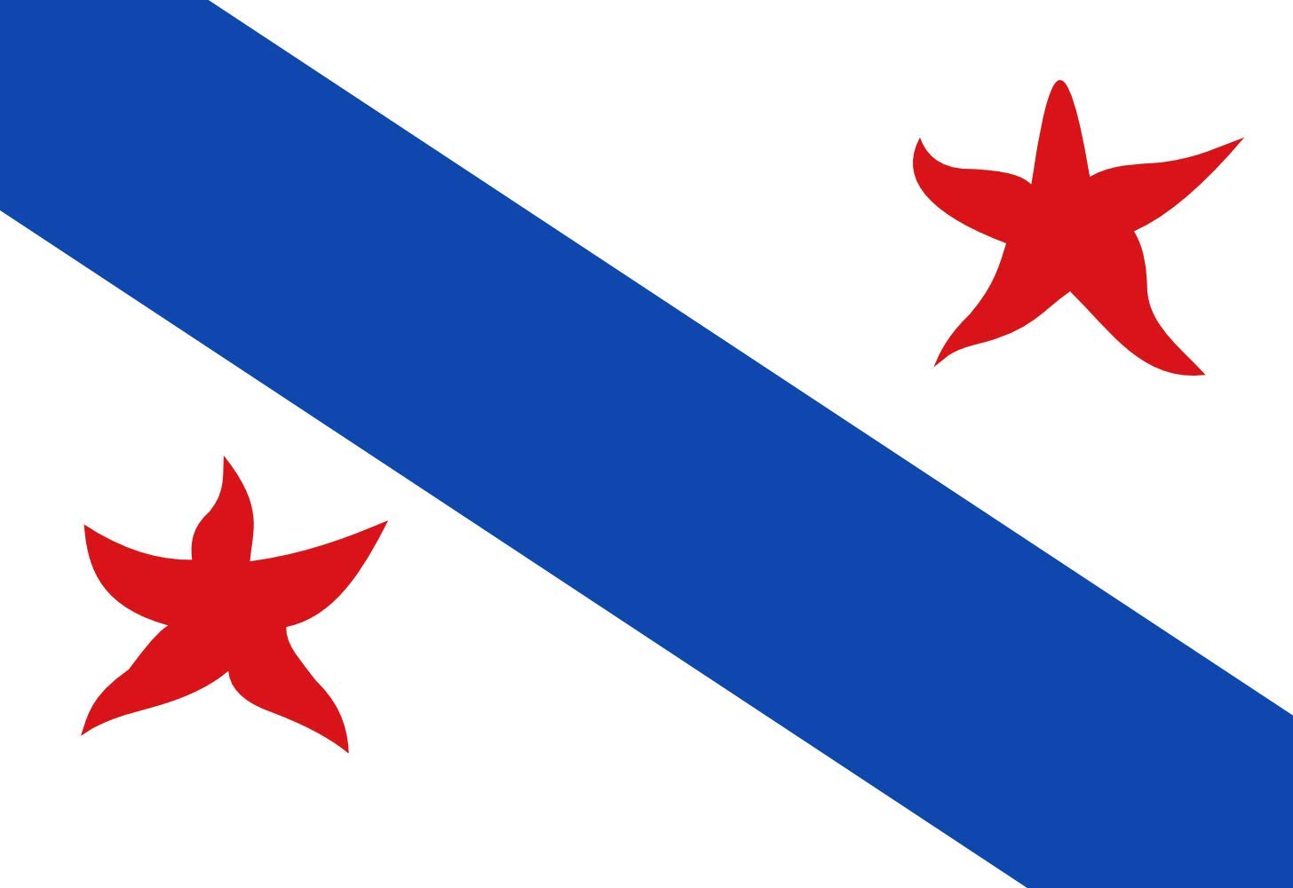Drapeau de Cadzand Zeeland grand format pour mât extérieur