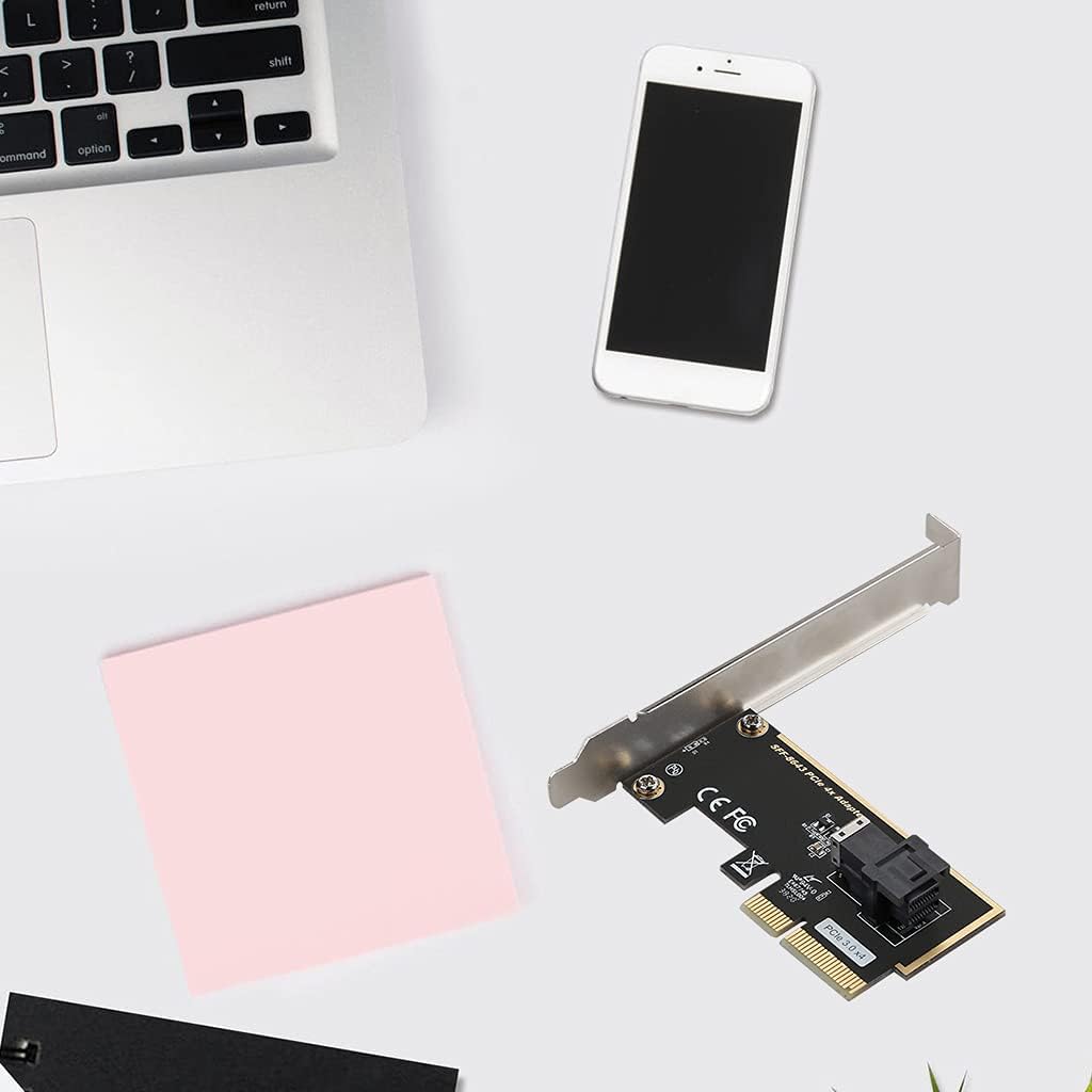 SFF 8643 to PCIe 3.0 4X / 8X Adapter Card 2 U.2 Port Card for NVMe SSD Converter Hard Disk Expansion for Desktop