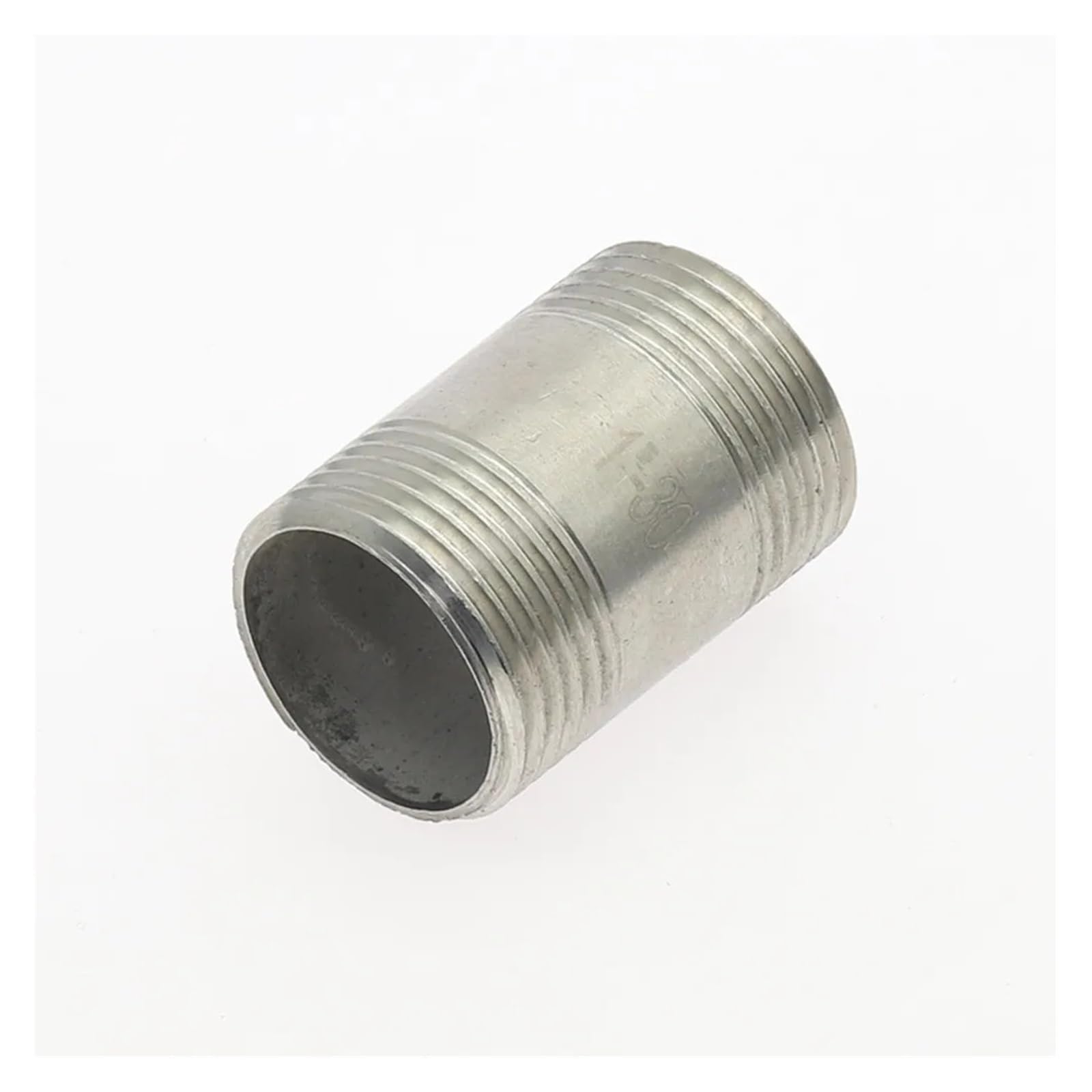 RUAJOGYNVM SS 304 Stainless Steel Water Pipe Fitting 1/8" 1/4" 3/8" 1/2" 3/4" 1" 1-1/4" 1-1/2" Male Female Threaded Straight Pipe Fitting(2T Male Threaded,DN50) RUAJOGYNVM