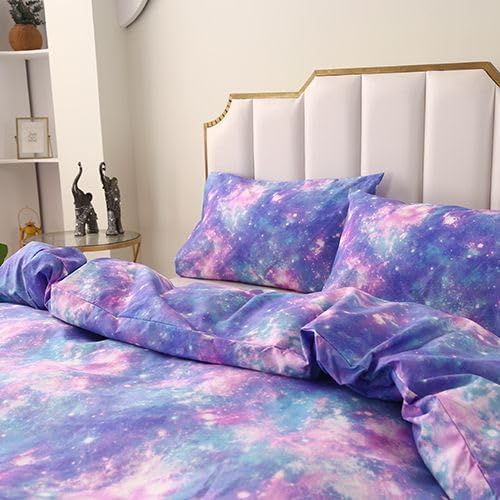 Miniatura 3 de Juego de funda de edredón de 3 piezas, 1 funda de edredón y 2 fundas de almohada, sin relleno, funda de edredón con cremallera y lazos en las