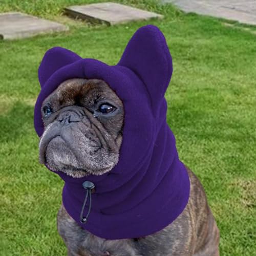 Gorro de Invierno para Perro con Orejeras y Bufanda Violeta miniatura 7