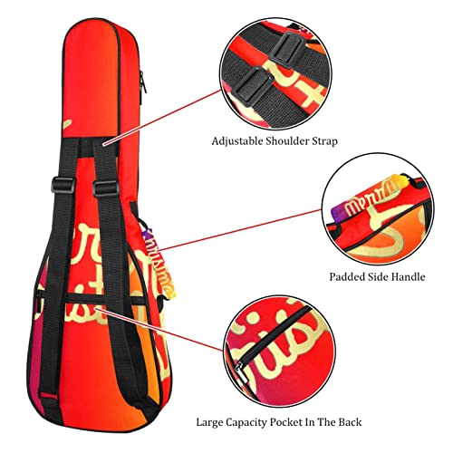 Housse de transport pour ukulélé avec bois d’élan pour concert soprano ténor 58,4 cm Épaisseur 10 mm - Les Beatles, Paul McCartney, John Lennon, RIngo Starr, George Harrison Housse de transport pour ukulélé avec bois d'élan pour concert soprano ténor 58,4 cm Épaisseur 10 mm – Image 4