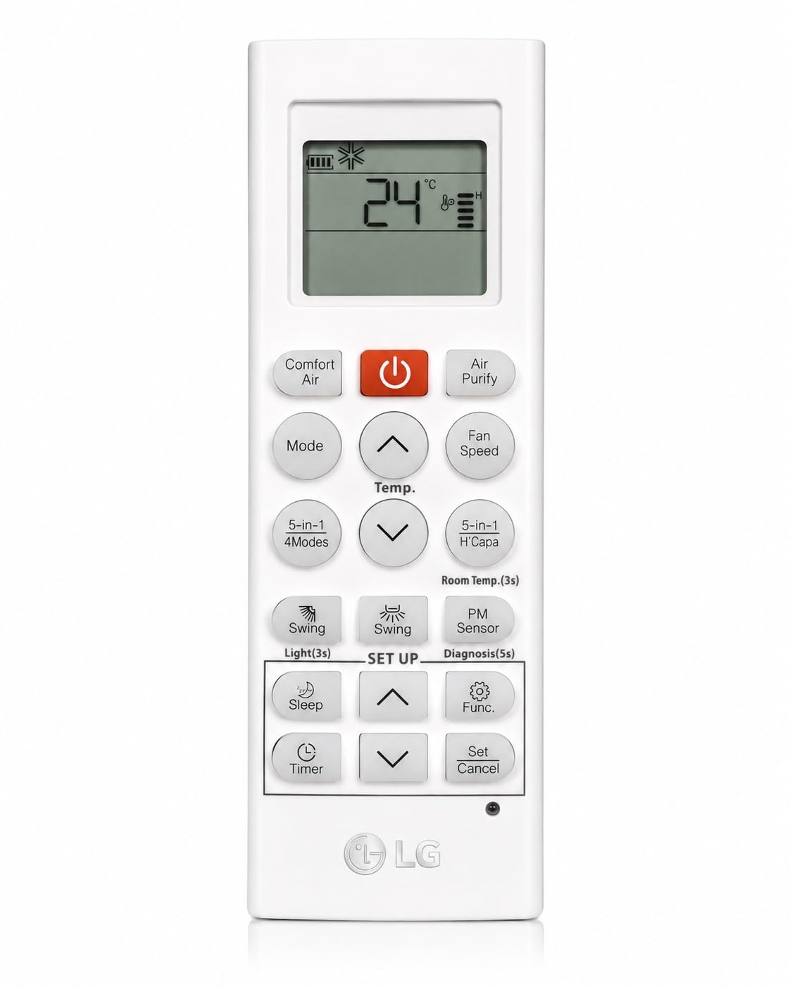Compatible with LG AC Remote Control Original Model Virat 6 in 1, LG AKB75415316, Suitable for 1 1.5 2 Ton Split & Window Air Conditioner (Match with Old Remote Order) RE 36R-picture-20