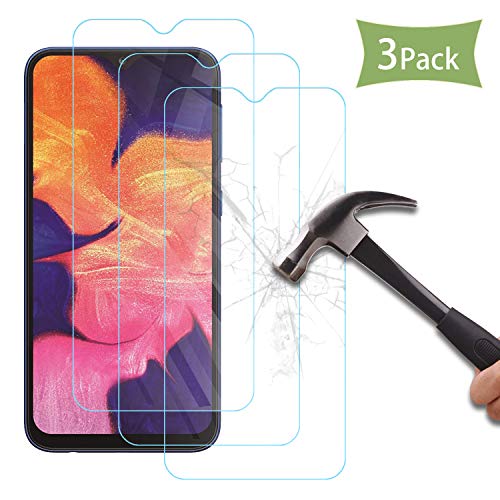 Crisant - Carcasa para Samsung Galaxy A10 2019 (impresión flexible, poliuretano termoplástico), diseño transparente con dos protectores de pantalla de cristal templado