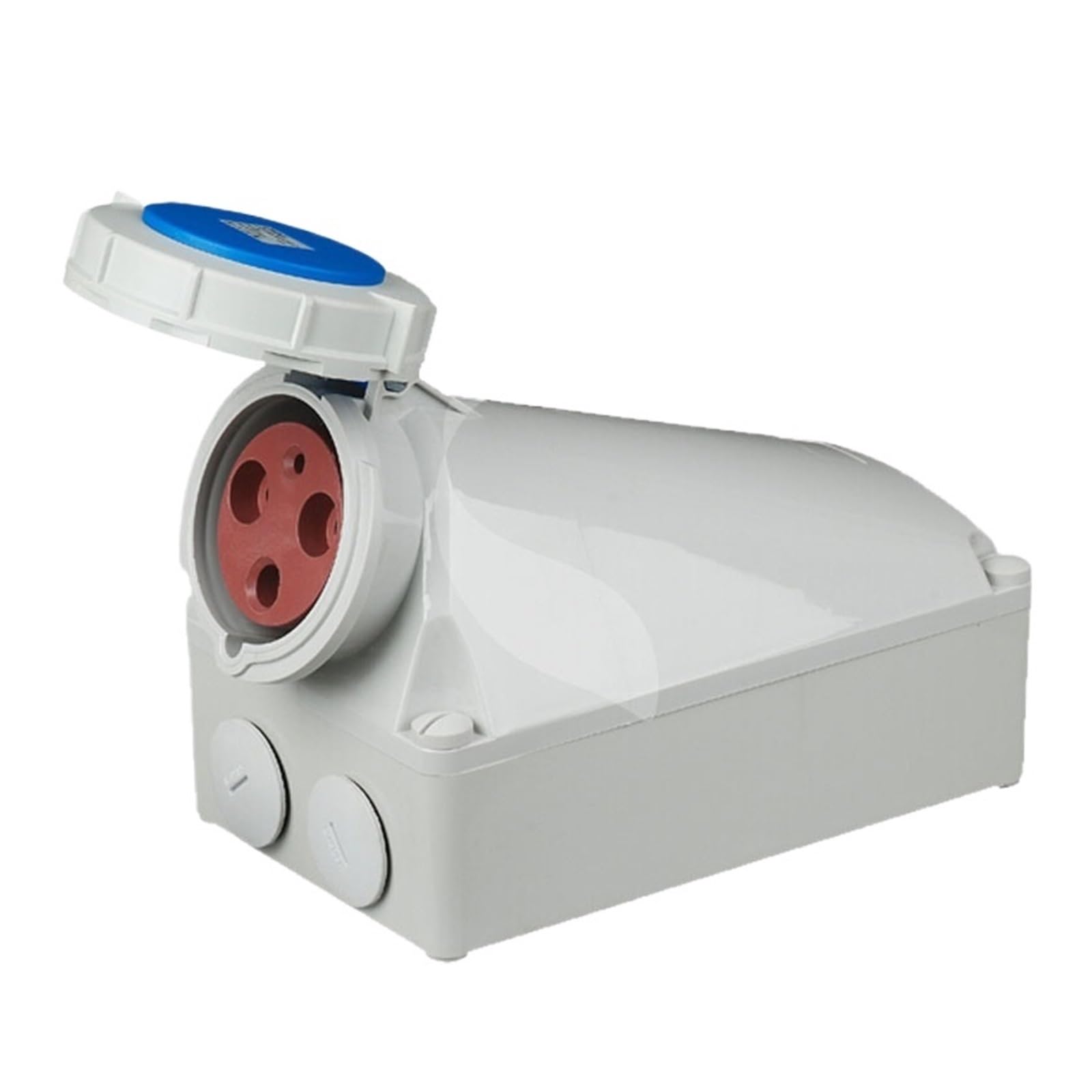Prise industrielle SP-1381 IP67 125A monophasée en nylon ignifuge pour montage encastré