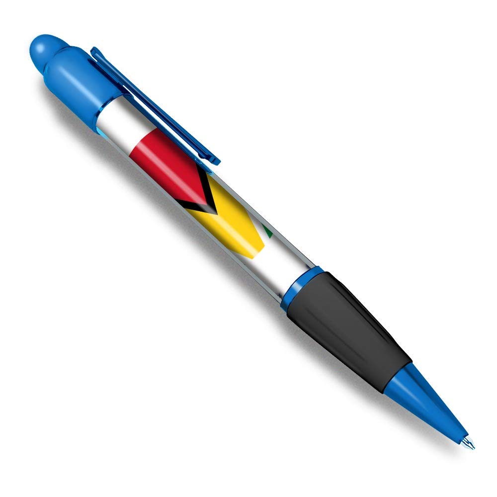 1 x Blue Ballpoint Pen (Black Ink) - Guyana America Georgetown #9137