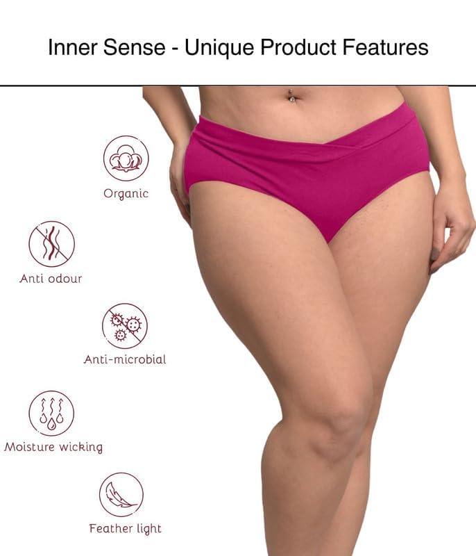 Image of Inner Sense Organic Cotton Bamboo Maternity Panties After Delivery