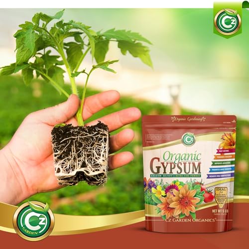 Cz Garden Supply CZGYPPDR Organic Gypsum Powder 5Lb - Made In Usa - Calcium Sulfate Dihydrate - Garden Soil Amendment Fertilizer thumb #6