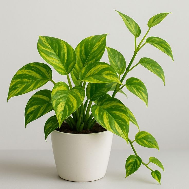 Live Money Plant (Pothos) Indoor Plant for Home | Easy Care Lucky & Vastu Plant | Air Purifier Green Decorative Plant for Living Room, Office & Balcony