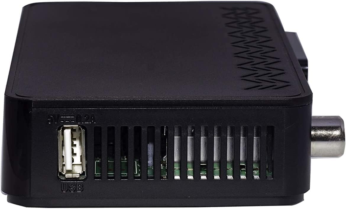 Decoder Digitale Terrestre 2025, DVB-T2, Digiquest SH5 HEVC H.265 10bit Full HD FTA, Sintonizzatore TDT HD, USB, HDMI, SCART, Ethernet LAN RJ-45, Telecomando, Plastica, TV Sat Decoder