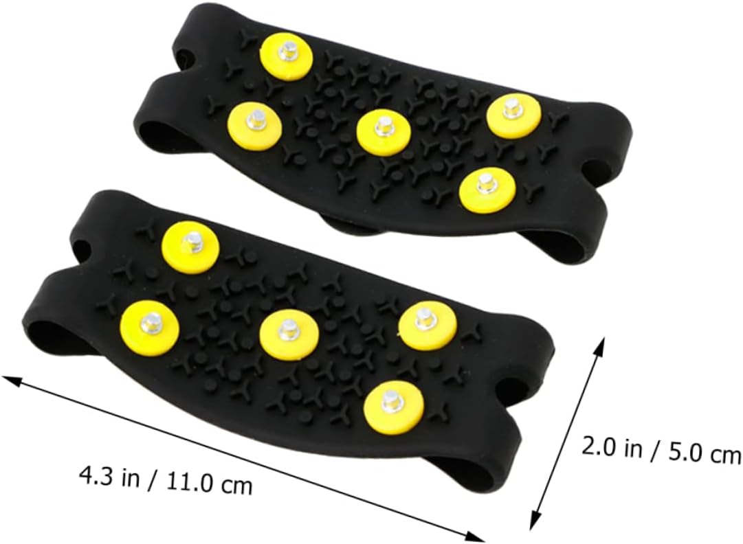 LIOOBO Snow Boots Ice Grippers Anti-Slip Crampon Spike for Outdoor Activities Ice Shoe Covers