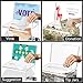 VOISEN Clear Donation Box with Lock,Ballot Box with Sign Holder,Suggestion Boxes for Fundraising, Tip Jar with Slot for School,Conference 6.2x4.6x3.9 Inch