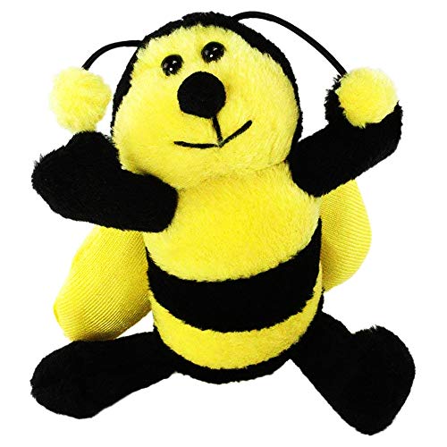 Bumble Bee Plush Keychain By Unipack - Soft, Small Bee Gift, Lovable Bee Party Favor, Adorable Bee Toy.
