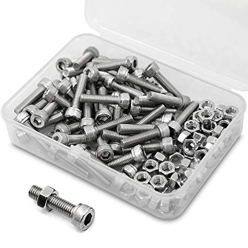 Minher Acier 304 Schrauben-Muttern Set 60 Stück