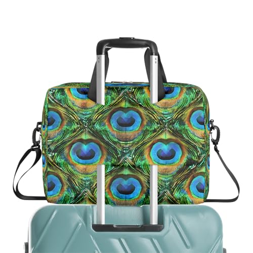 Bolso para portátil con plumas de pavo real 16 pulg miniatura 6