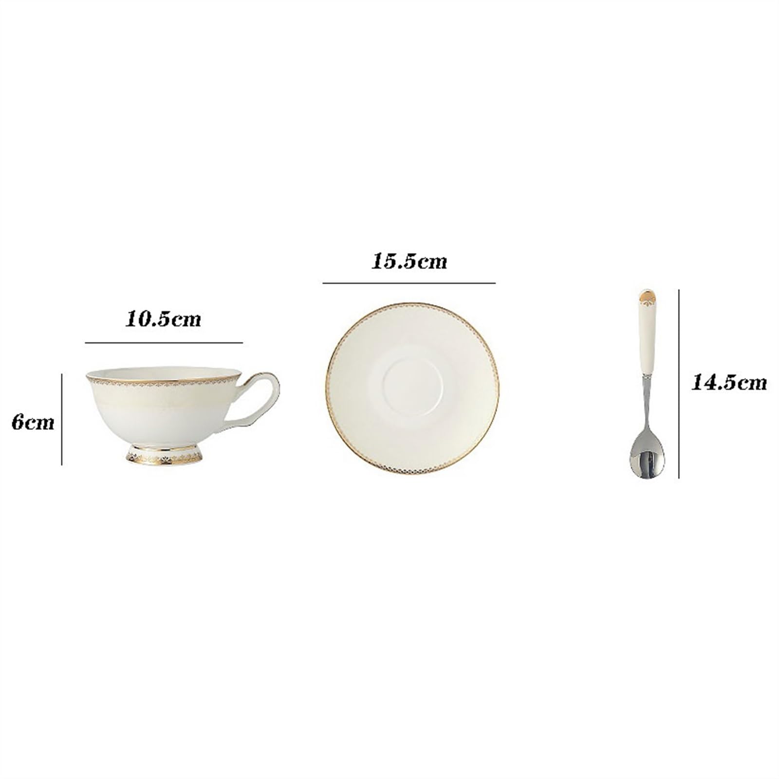 Tasse Tasses Ensemble de tasses à café en relief Style européen, service thé britannique haut gamme, légères luxe porcelaine osseuse exquise