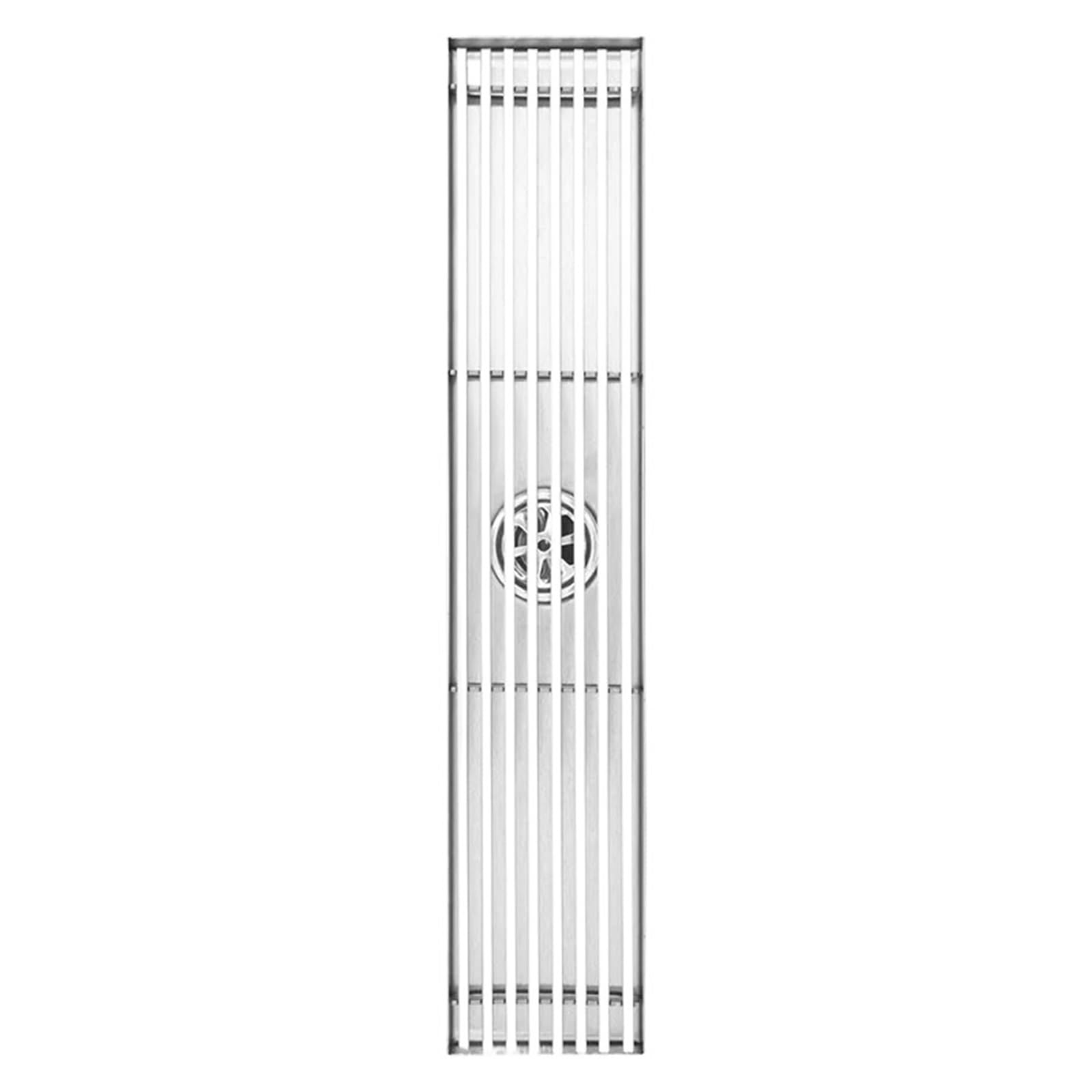 Siphon de sol en acier inoxydable rectangulaire grand débit pour douche C4