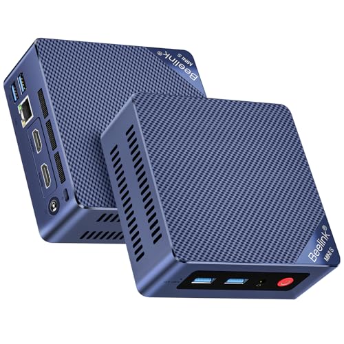 Image of Beelink MINI S12 Mini PC,Intel 12th Gen Alder Lake-N95 Processor(4C /4T,up to 3.4GHz),Mini Computer 8GB DDR4 RAM 480GB SSD,Support 4K Dual Display,WiFi 5 /BT4.2 /USB3.2 /2.5G LAN /WOL /Auto Power On