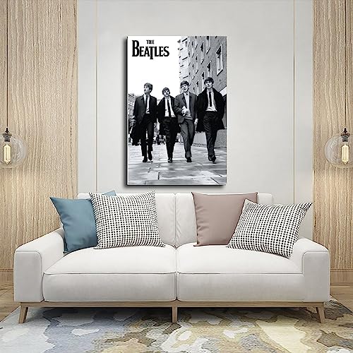 RIKCAT Poster sur toile The Beatles pour décoration de chambre à coucher, bureau, chambre, cadeau sans cadre, 30 x 45 cm - Les Beatles, Paul McCartney, John Lennon, RIngo Starr, George Harrison RIKCAT Poster sur toile The Beatles pour décoration de chambre à coucher, bureau, chambre, cadeau sans cadre, 30 x 45 cm – Image 6