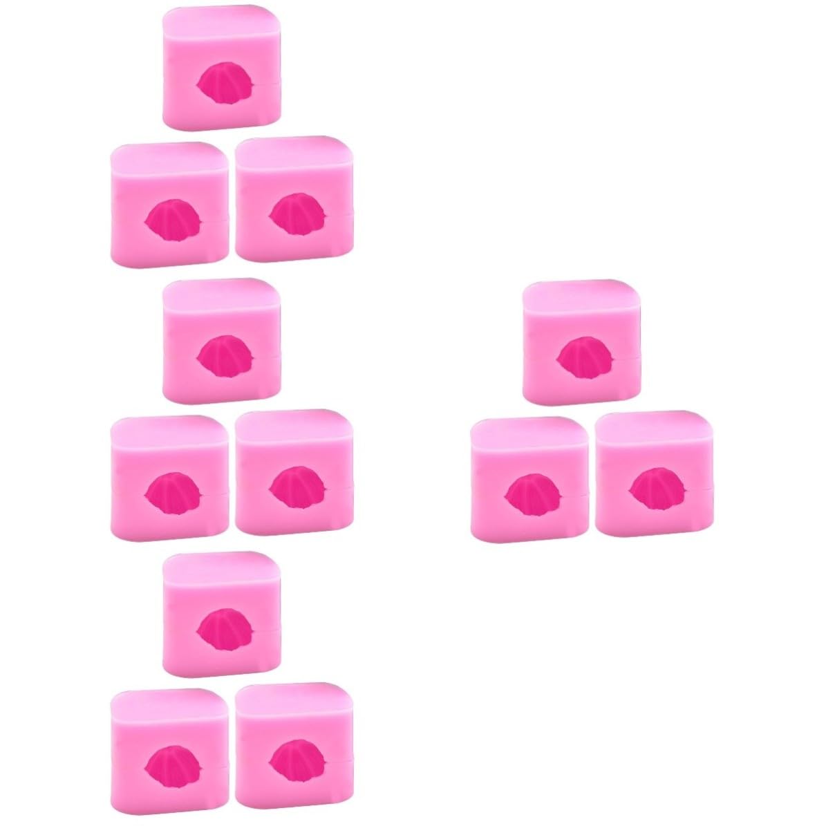 24 Piezas Molde de Silicona para Calabaza de Halloween, Rosa