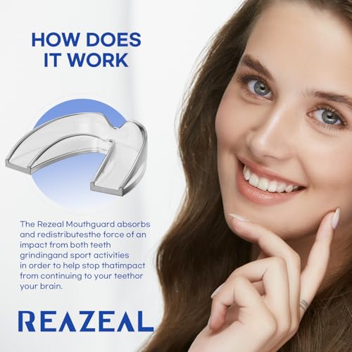 Reazeal RZ2-4 Mouth Guard For Grinding Teeth At Night: Moldable Dental Guard thumb #6