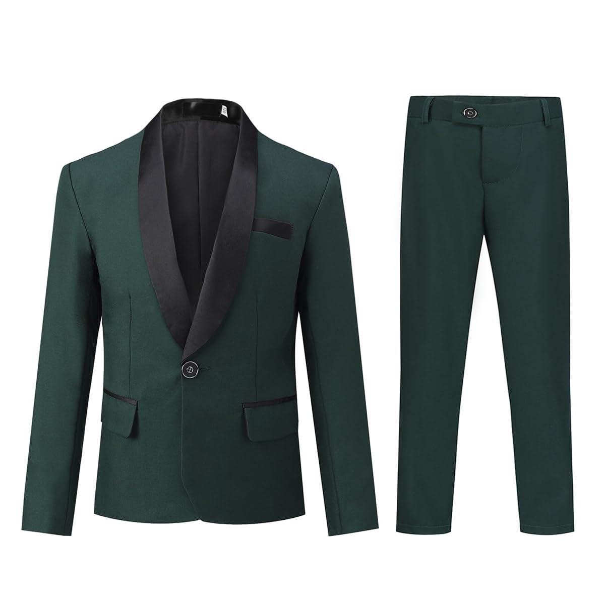 Sliktaa Jungen Kostüm Zweiteilige Schal Revers EIN-Knopf-Bankettkleid Hochzeit Gentleman Elegant und Bequem