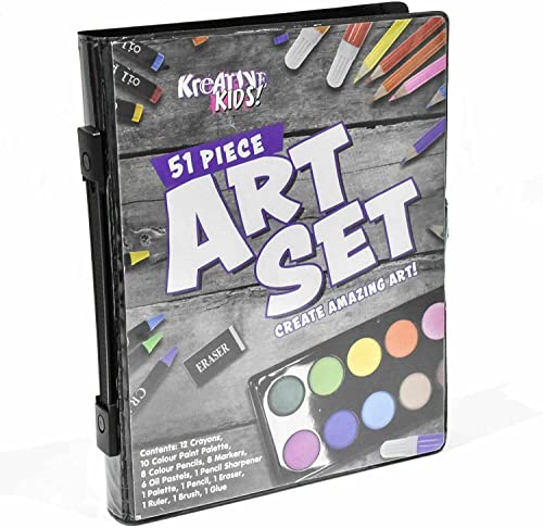 Celino™ - Juego de 51 lápices de colores para acuarelas para niños y niñas, para niños Cover