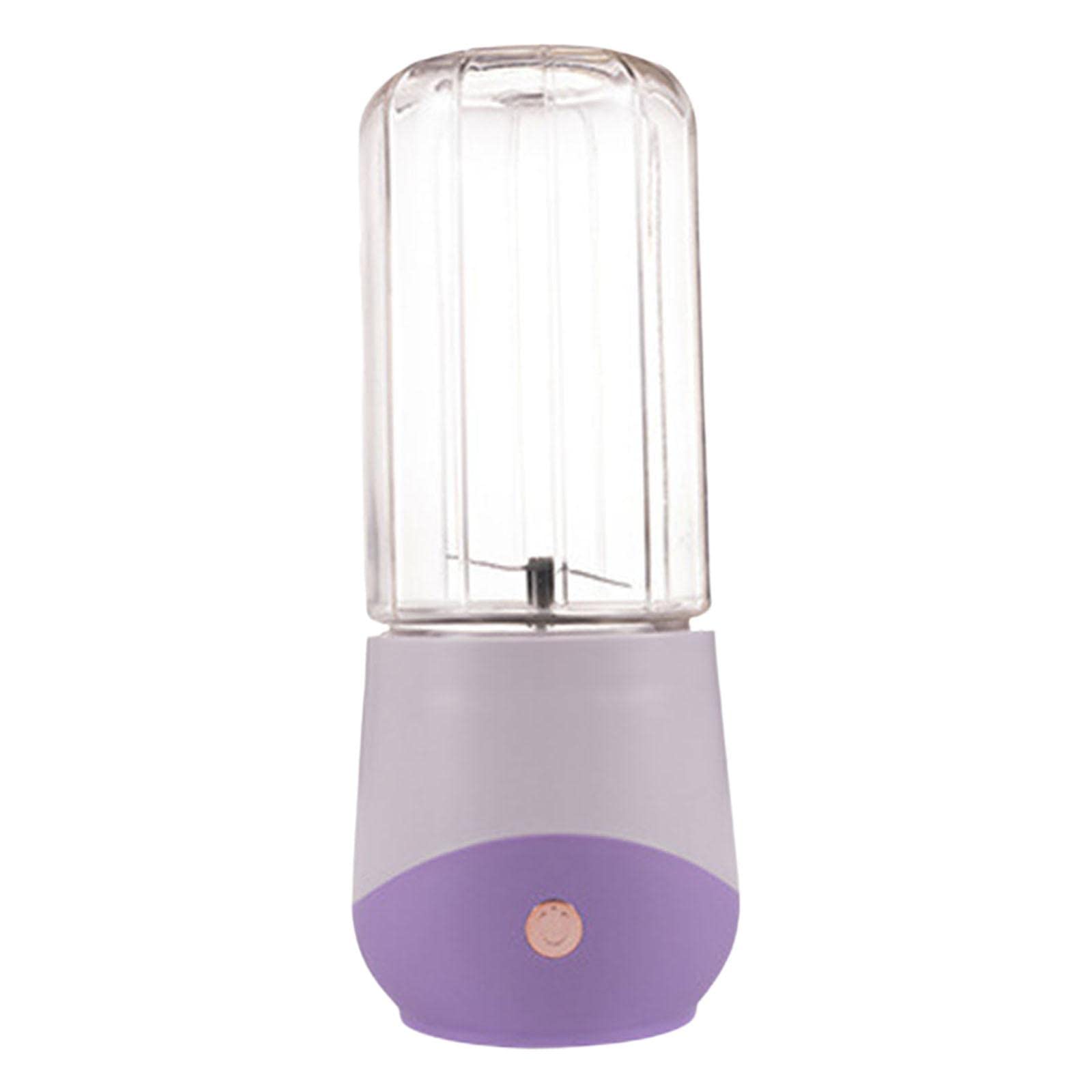 Multifunctional Electric Juicer Cup USB Rechargeable fo | Multifunctional Electric Juicer Cup USB Rechargeable for Office Making Juice Purple Stainless Steel + Abs 500Ml-image-19