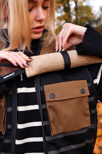 Dingo Gear Professionelle Weste für das Hundetraining, handgefertigt aus Ripstop und Mesh, viele funktionale Taschen, leicht, Farbe – Coyote Braun, Größe – XXL (S01498)