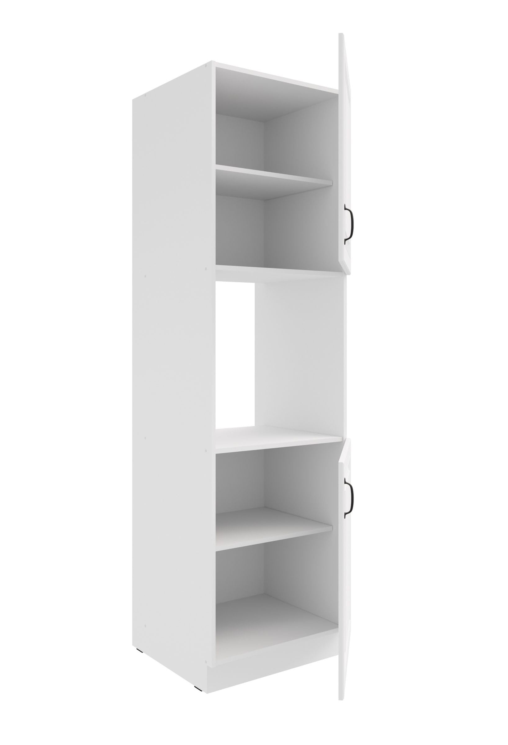 Küchen Backofen Hochschrank 60 cm Stilo Weiss Küchenzeile Küchenblock