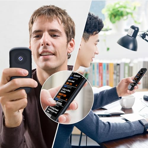 Language Translator Device No WiFi Needed AI Voice Translator Instant Two-Way 137 Language Translator 4" HD Online/Offline/Recording/Photo Translation for Travel Business(Light Black) 8 Language Translator Device No WiFi Needed AI Voice Translator Instant Two-Way 137 Language Translator 4" HD Online/Offline/Recording/Photo Translation for Travel Business(Light Black) - Image 6