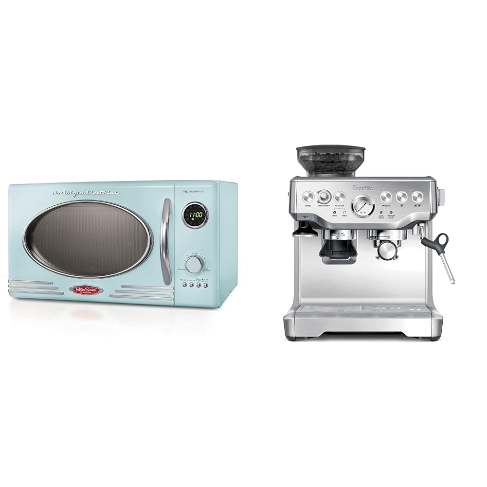 Nostalgia Retro Countertop Microwave Oven - Large 800-Watt - 0 9 cu ft Breville Barista Express Espresso Machine