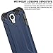 WOLLONY Galaxy S4 Case, Rugged Hybrid Dual Layer Hard Shell Armor Protective Back Case Shockproof Cover for Galaxy S4 Case - Slim Fit - Heavy Duty - Impact Resistant Bumper(Deep Blue)