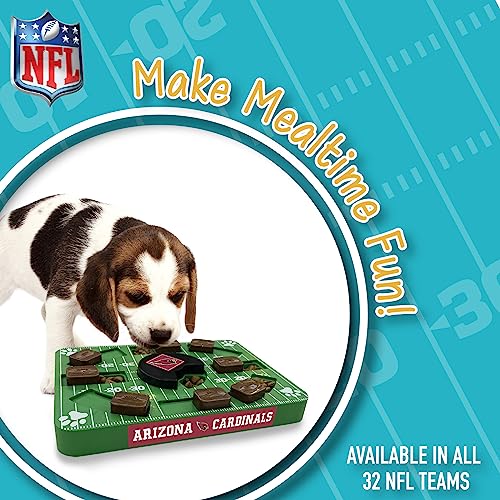 Image of Pets First NFL Arizona Cardinals Puzzle Toy for Dogs, Slow Feeder Board for Pets, Interactive Doggie Treat Toy