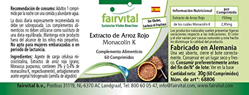 Roter Reis Kapseln Fairvital – 60 vegane Tabletten mit Roter Reis Extrakt