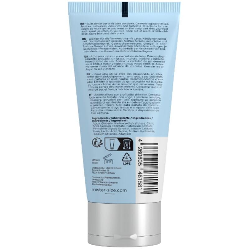 Mister Size Lubricante Biológico a Base de Agua, Larga Duración