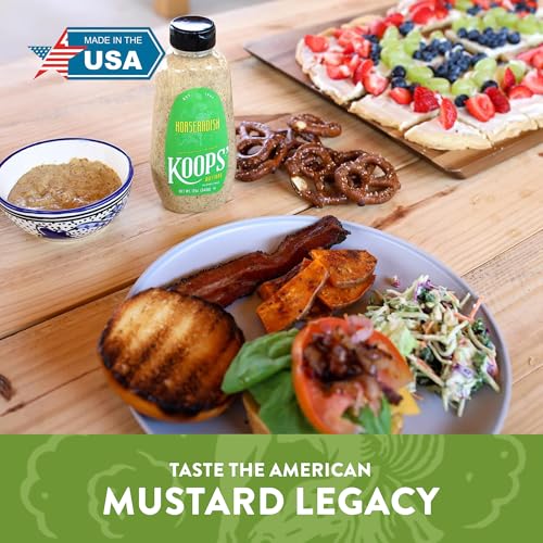 Image of Koops Mustard squeeze Horseradish, 12 oz