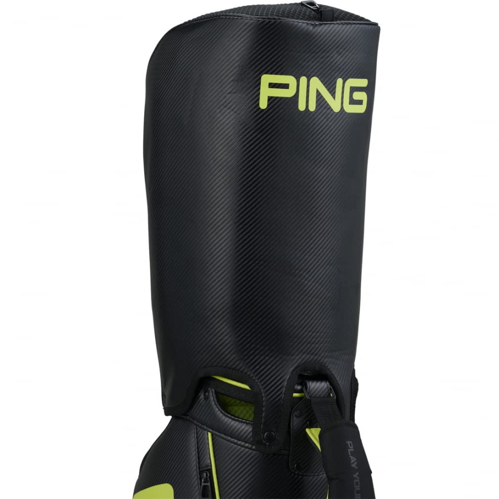 (極上品) ＰI N G ピン　ツアーライトキャディバック　スタッフバッグ　黒 極上品) PI N G ピン ツアーライトキャディバック スタッフ