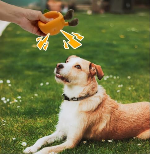 Juguete mordible de látex con sonido para perros CloverU miniatura 2