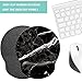 Mouse Pad with Wrist Support, Ergonomic Mouse Pad with Memory Foam Wrist Rest Cushion, Non-Slip Rubber Base Gaming Mice Pad for Home Office Computer Laptop, Black White Marble