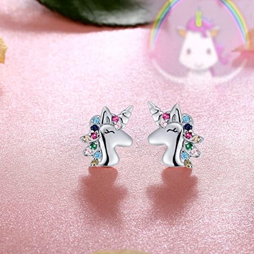 Qings Lovely Animal Stud Earrings Sterling Silver - Women Girls Hypoallergenic Koala Earrings Butterfly Studs Sloth Earrings Cat Jewellery Gift