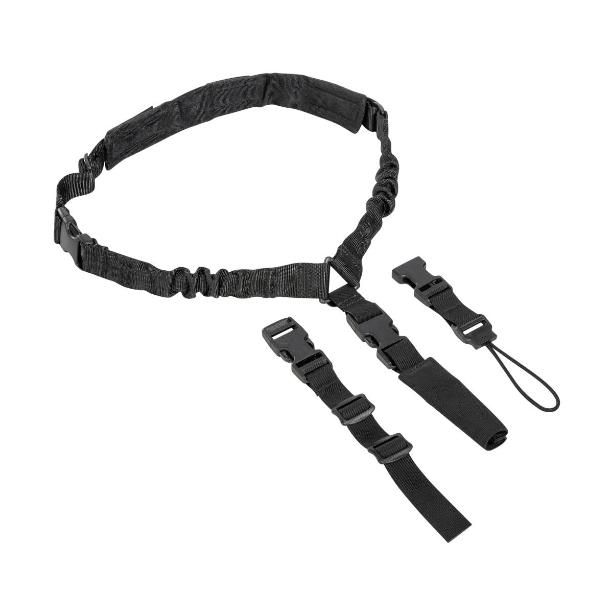 Tasmanian Tiger TT Single Multipurpose Sling Gepolsterter Single Trage-Riemen mit variablen Befestigungsoptionen für Lang-Waffen, Kameras oder Taschen