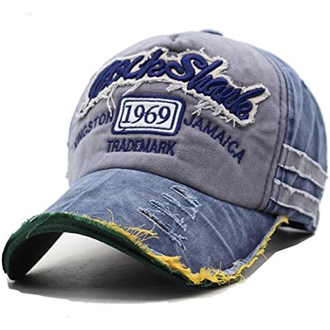 Thenice Vintage Golf Sports Hat Adjustable Peak Baseball Caps - Navy Cover