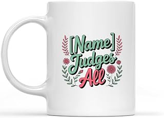 Classic Personalized Work Mug Occupation Title Job Mastery Career Clan - JUDGES ALL name engraving