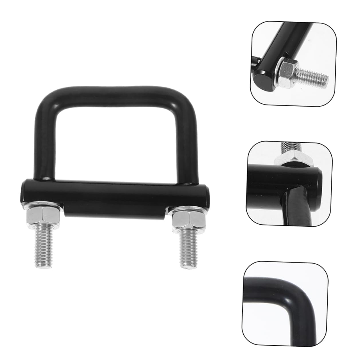 2piezas Grillete De Remolque Negro Resistente y Robusto Tensor De Metal De Alta Resistencia Accesorio De Fijación De Remolque Para Enganche De Cucharón Abrazadera Camping y