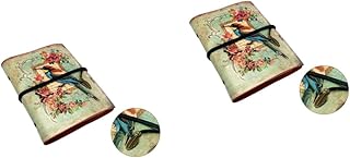 Ciieeo Scroo 2 Peças Scro Diário Recarregável Diário Clássico Retro Diário Escritorios Recarregável Diário De Viagem Diário De Couro Diário Artesanal Caderno De Viagem Escritorios