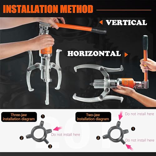 Image of VOLTZ Tools ‎VZ-HP-15TON N Hydraulic Pullers Gear Puller 3 Jaws Drawing Machine Wheel Bearing Puller Universal Hydraulic Tools 3 in 1