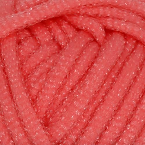 Lana esponjosa roja de alta suavidad JubileeYarn 4 madejas de 50g para tejer 3