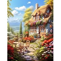 Wingkin Kreuzstich Set Landschaft Natur - 40x50cm DIY Stickpackung Für Anfänger